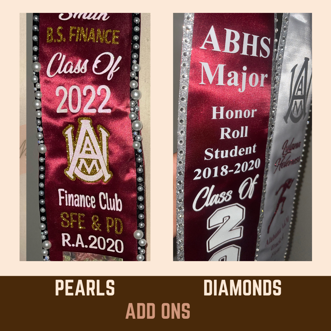 Fully Custom Graduation Stole - $150