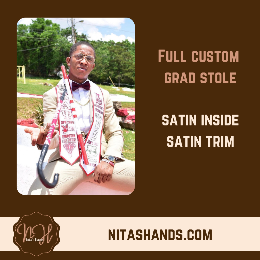 Fully Custom Graduation Stole - $150