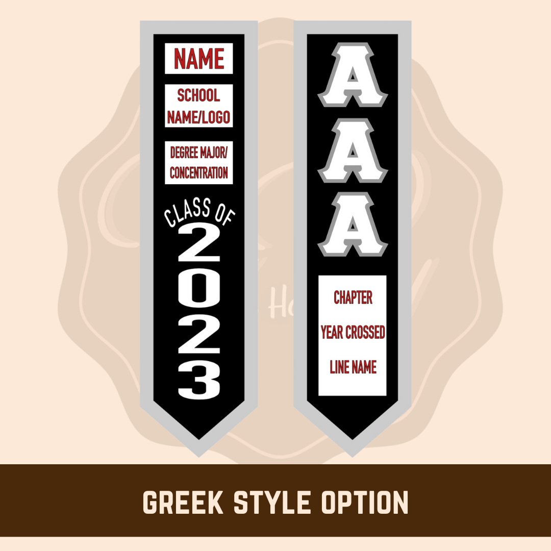 Greek Graduation Stole