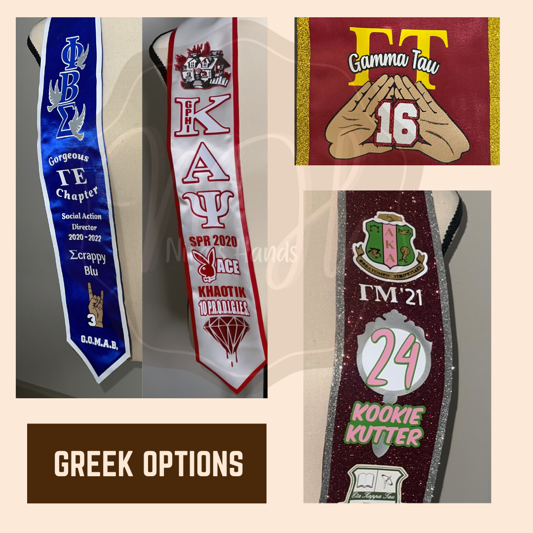Greek Graduation Stole
