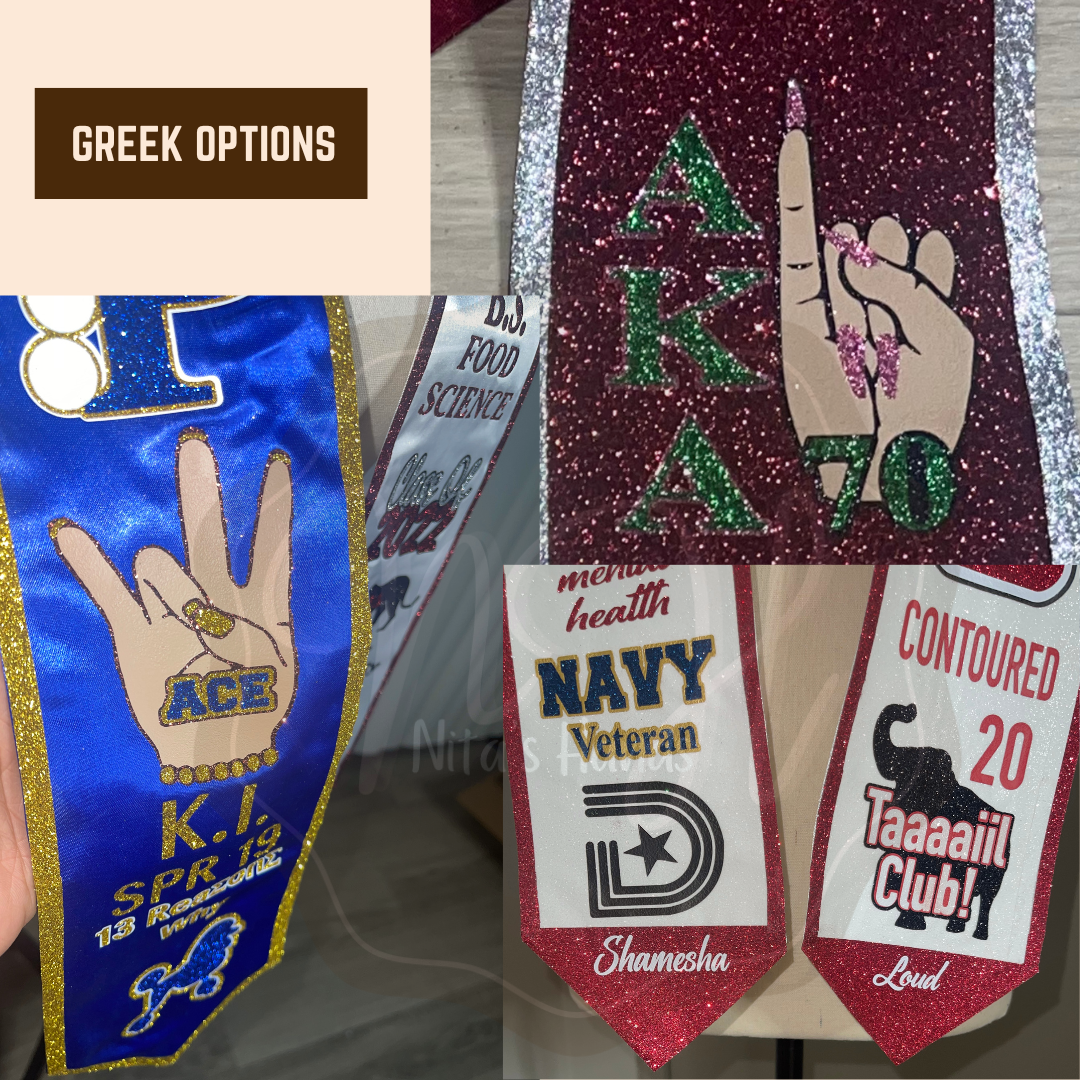 Greek Graduation Stole