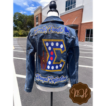 Load image into Gallery viewer, Custom Jean Jacket - Nita's Hands