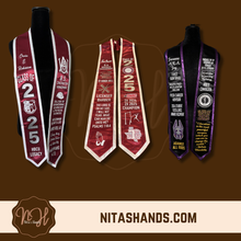 Load image into Gallery viewer, Graduation Stole Satin Inside/Trim - Nita's Hands