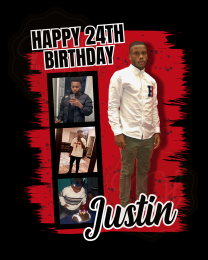 Justin's Birthday Tshirt