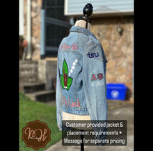 Load image into Gallery viewer, Custom Jean Jacket - Nita's Hands
